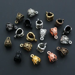 20pcs 13x8x8mm Beads Bails Pendants Jewelry Making DIY Necklace Antique Silver Plated Charm