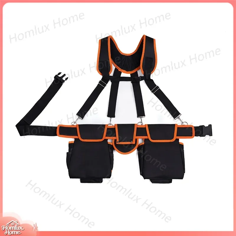 Electrician Tool Belt Waterproof Wear Resistant Multifunctional Portable Fanny Pack for Woodworking Repair Installation DIY