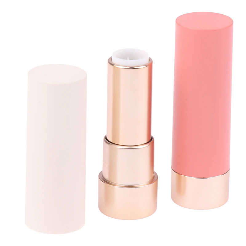 1 Stuks Lippenstift Lege Buis Mat Ronde Cosmetische Verpakking Navulbare Flessen Lipgloss Container