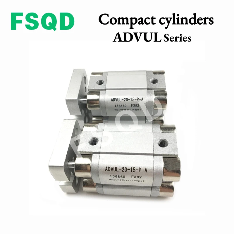

ADVUL-12 16 20 25 32 40 50 63 80-5 10 15 20 25 30 35 40 50 75 100 125 150 175 200-P-A FSQD Compact cylinders ADVUL Series