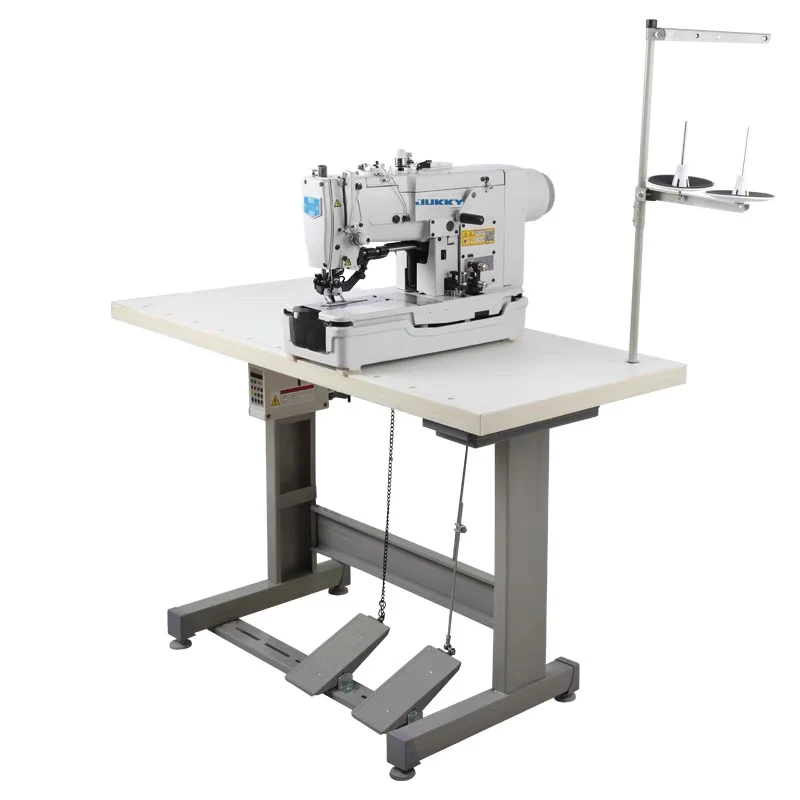 JUKKY Brand 781D Direct Drive Flat Head High Speed Key Hole Straight Eyelet Button Holing Industrial Sewing Machine