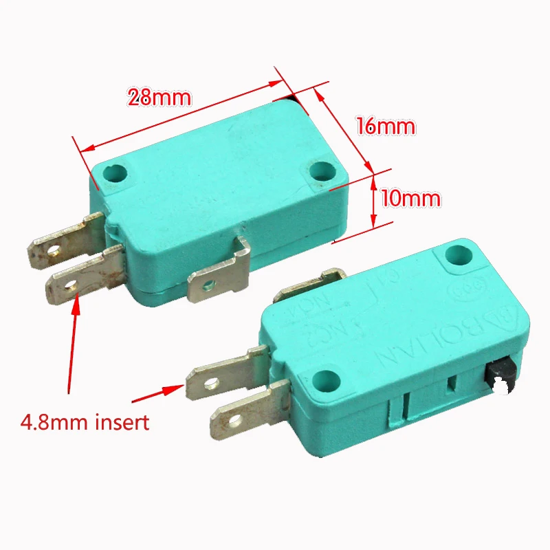3 pieces Microwave accessories Micro switch Door control switch Rice cooker Contact switch 2 and 3 universal