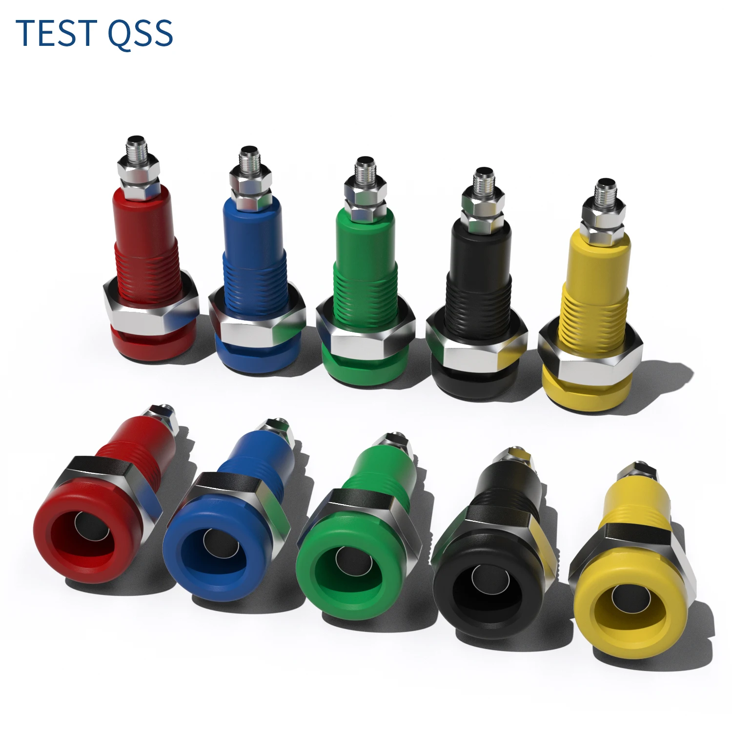 

QSS 10pcs 3MM Banana Socket Panel Socket Banana Plug Jack Electrical Connector Terminal