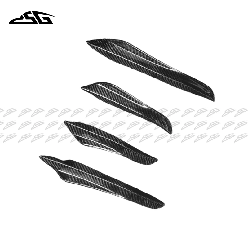 Car Front Bumper Splitters For BMW 3 Series G20 G28 2019+ 330 325 Carbon Fiber Front Lip Splitters Flap Canards Apron Body Kit