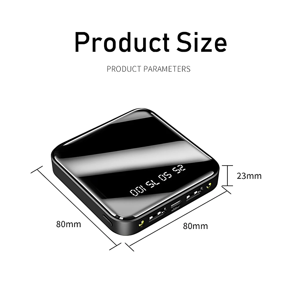 Battery Charge Storage Box Shell DIY Power Bank Battery Pack 2 Input Mirco Type C Portable No Welding Mobile Power Case Kit