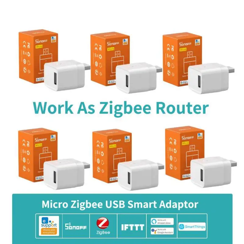 Смарт-адаптер SONOFF ZBMicro маршрутизатор Zigbee USB с поддержкой быстрой зарядки