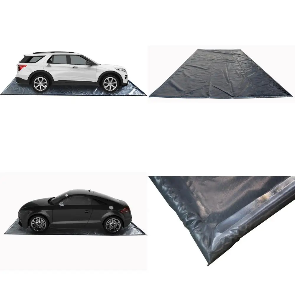 سجادة أرضية جراج الاحتواء بالثلج والثلج والطين - غطاء حماية كبير مقاس 7.9 × 18 قدمًا #1