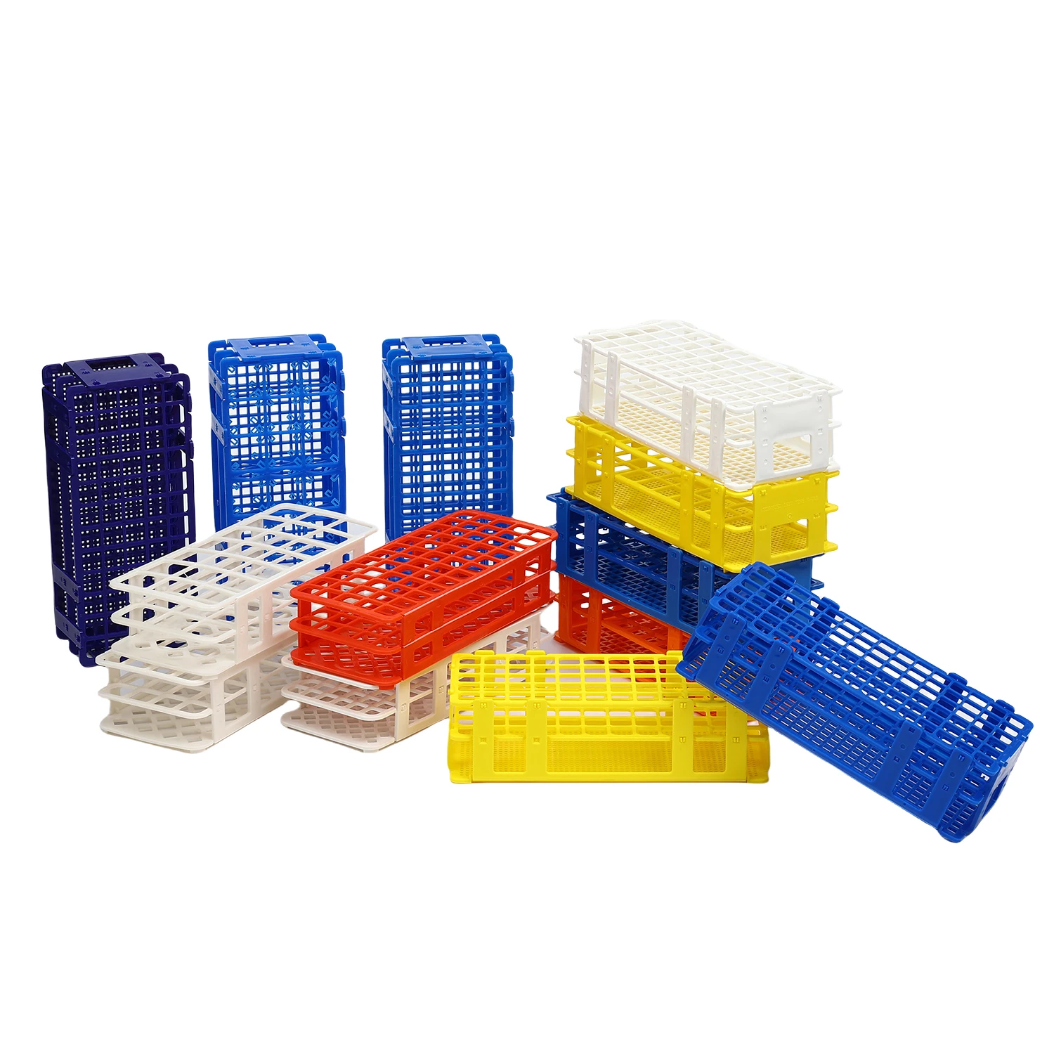 

Пластиковый держатель центробежных пробирок, стойка для пробирок, держатель для лабораторных школьных принадлежностей, лабораторное оборудование 13–30 мм, 21–90 отверстий, 1 шт.