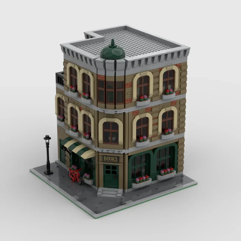 City Building Model Moc Building Blocks Modular Corner Books Model Technology Brick Assembly Construction Toy Holiday Gifts