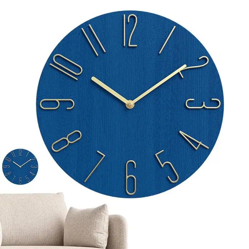 Kitchen Wall Clock Simple Wall Clock Decor Easy To Read Wall Clock Silent Modern School Analog Clock For Home Over Fireplace