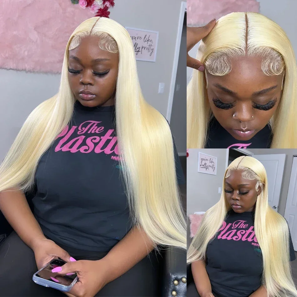 Lafino 13x4 Lace Front Wigs Straight Lace Front Wigs Human Hair Blonde 613 Lace Front Wigs 13x6 Hd Lace Wig Honey Blonde Wig image 4