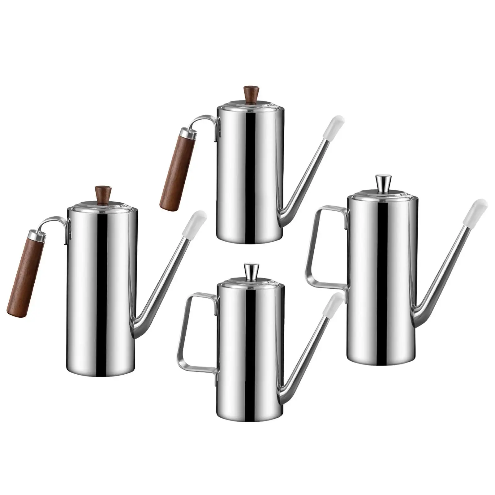 

Ergonomic Stainless Steel Oil Dispenser Bottle Kitchen Cruet with Handle for Olive Oil Pouring