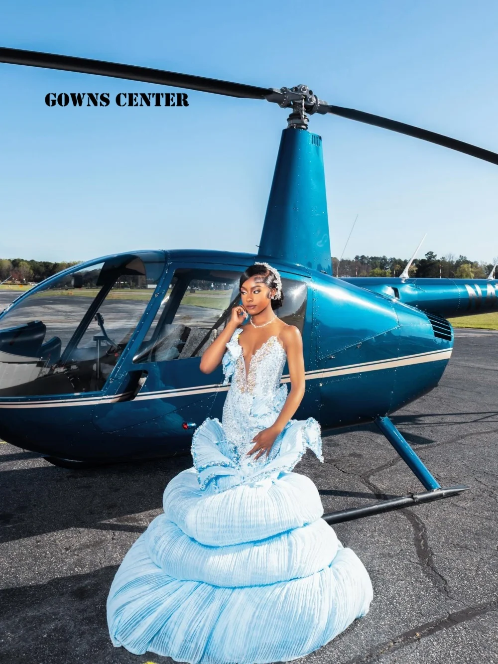 

Sky Blue Evening Dresses For Black Girls Aso Ebi One Shoulder Mermaid Cocktail Dress African Birthday Party Gown Customized