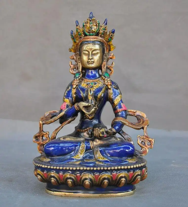 

Tibetan Buddhism bronze Cloisonne Gilt Vajrasattva Buddha statues tara Kwan-Yin