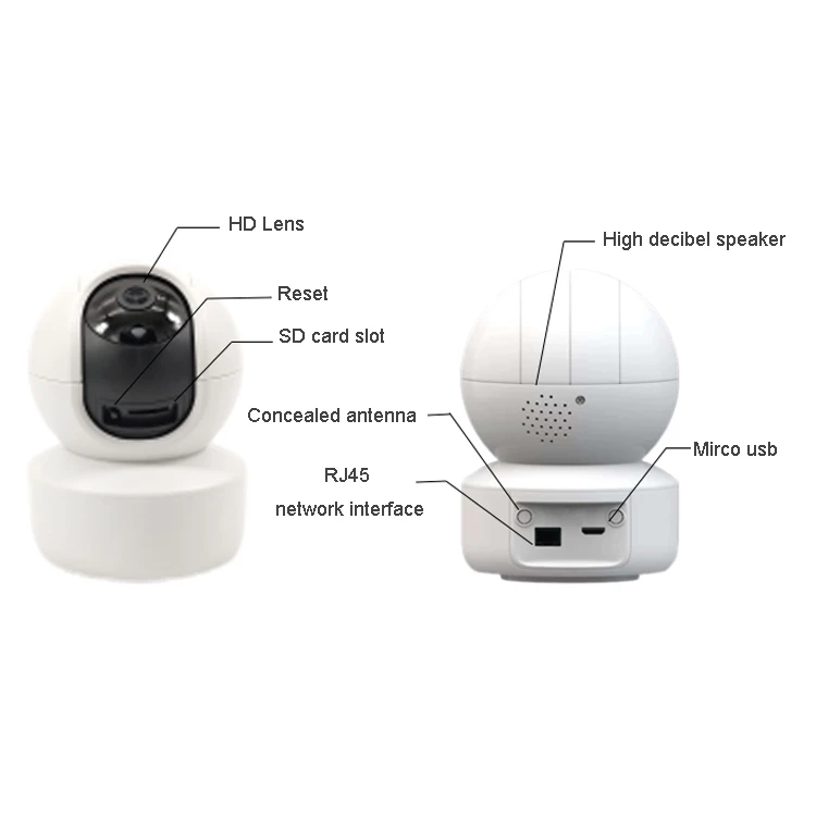 Home Camera Security System 2MP 1080P WIFI Humanoid AI Auto Tracking 360 Seguridad Camera CCTV Smart Cameras