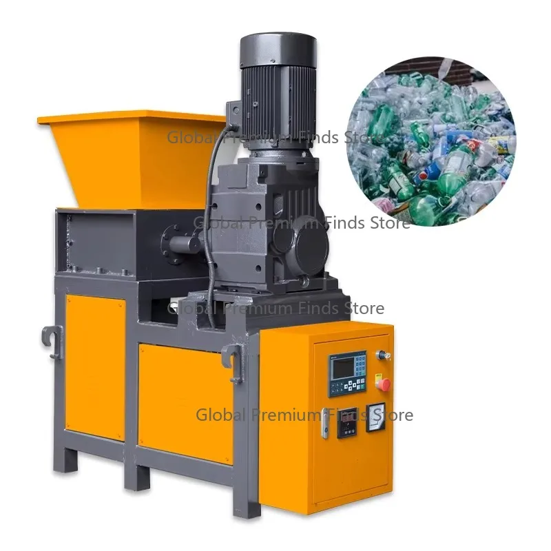 Double Shaft Mini Shredding Machine 300 Model Plastic Shredder Recycling Equipment with Set of Blades for Waste Reduction