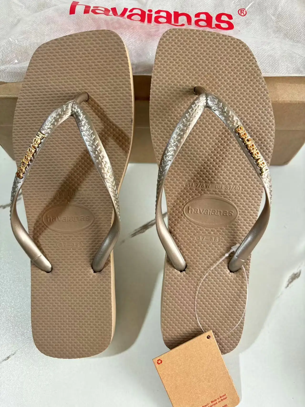 Damen-Flip-Flops, Luxus-Sommer-Flip-Flops, Gummi-Clip-On-Slipper, Rutschfeste Outdoor-Strandslipper, Damen-Sandalen