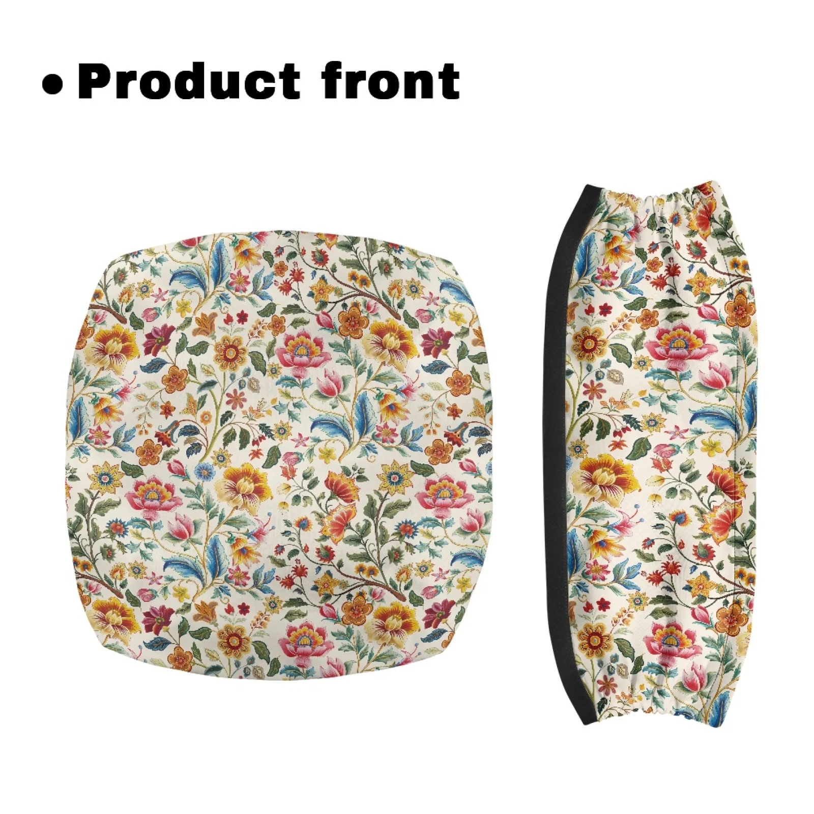 Coloranimal Flower Pattern 2 Pcs Walker Seat Cover Adjustable Rollator Walker Cover for Elderly Adults