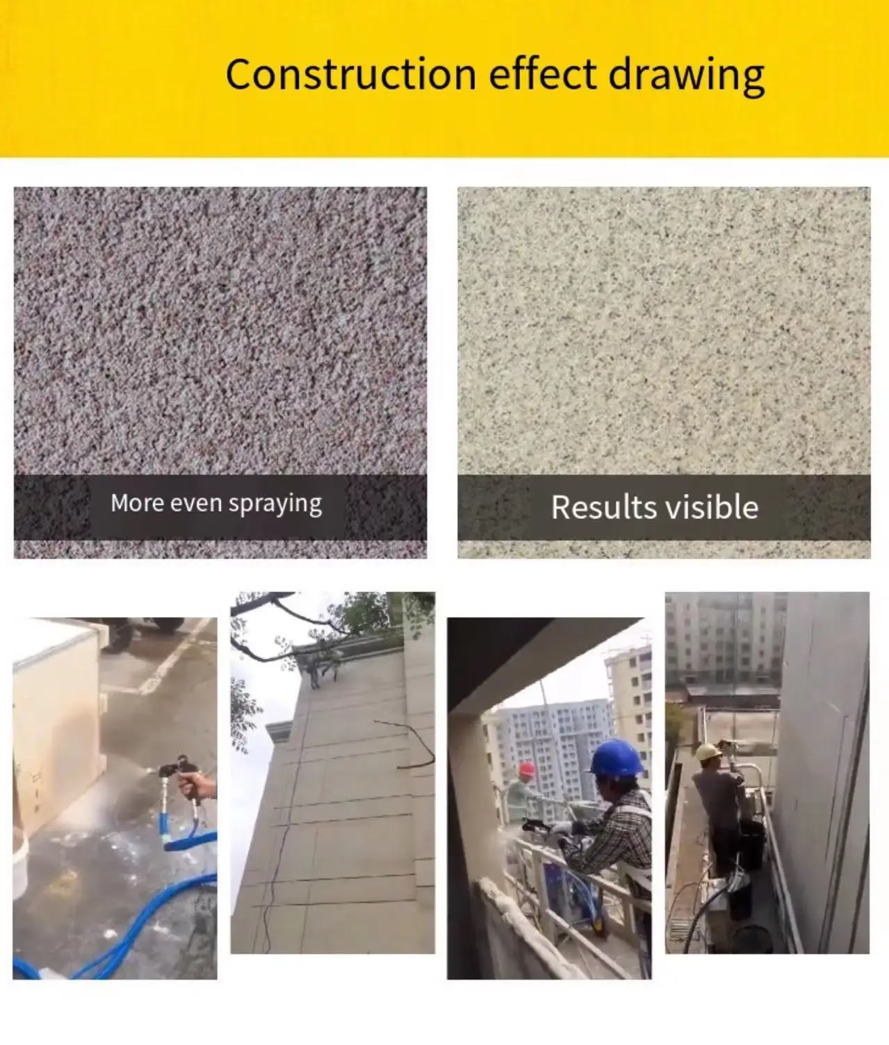 Factory Direct Selling 2500W 12L/min Texture Mortar Cement Plaster And Airless Spray Machine