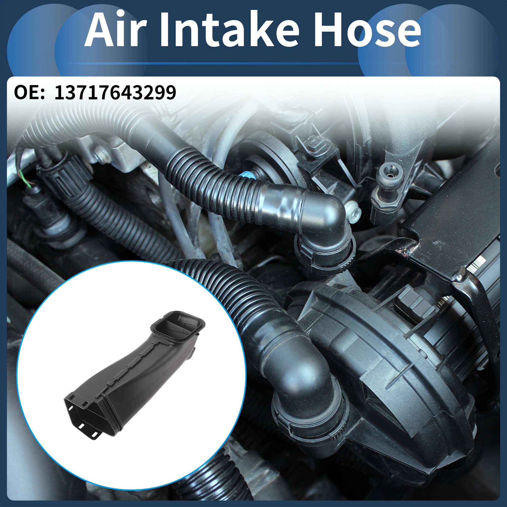 

X Autohaux Engine Air Intake Hose for BMW G30 G32 Air Cleaner Intake Hose No.13717643299