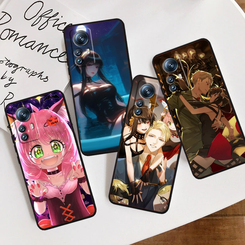 

SPY X FAMILY Cool Cute For Xiaomi Mi 14 13T 13 12T 12 11T 11i 11 10T 10 Pro Lite Ultra 5G Black Funda Phone Case