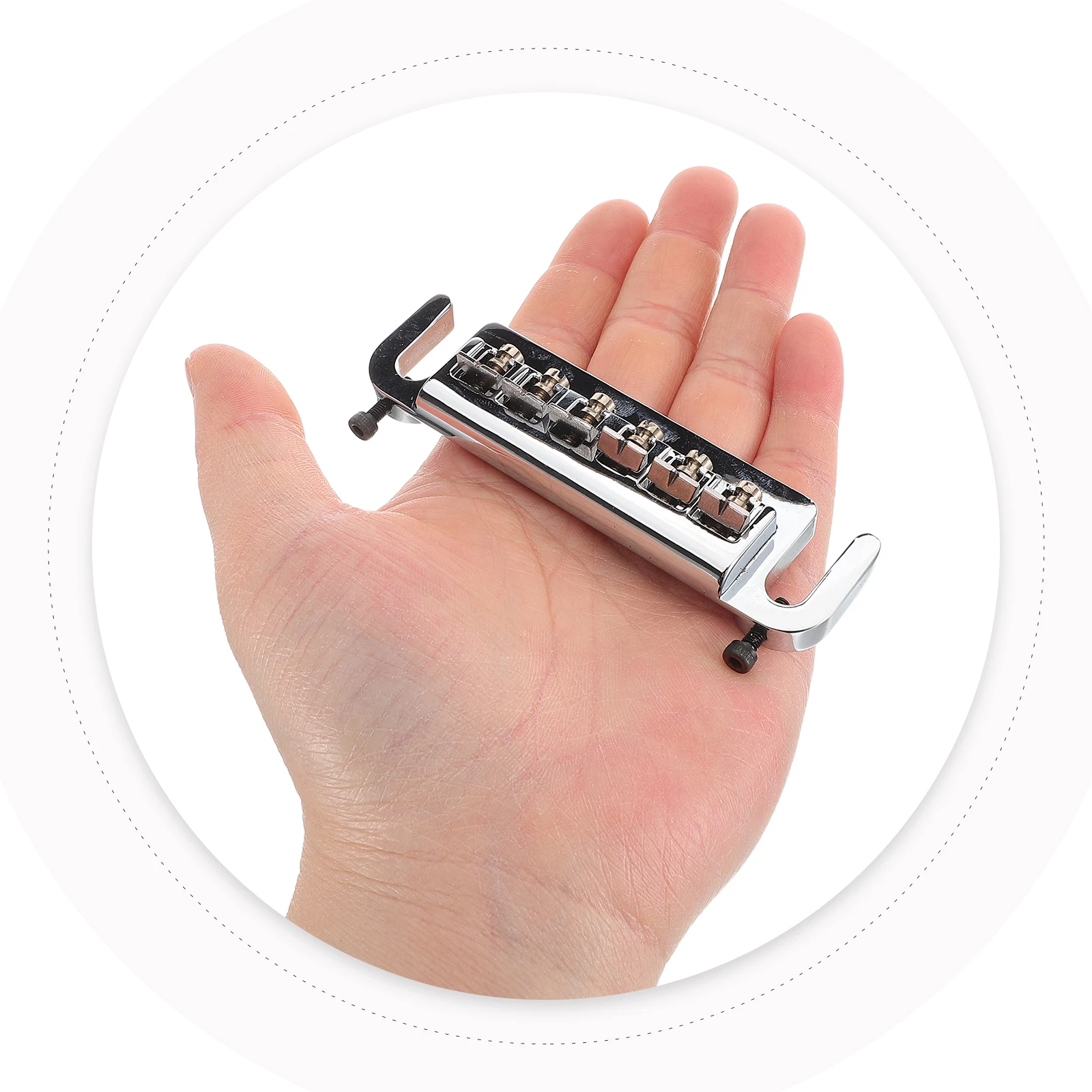 

1 Set Electric Guitar Replacement Bridge Tailpiece Precision Tuning Stability Enhanced Sound Transmission Smooth Durable Guitar