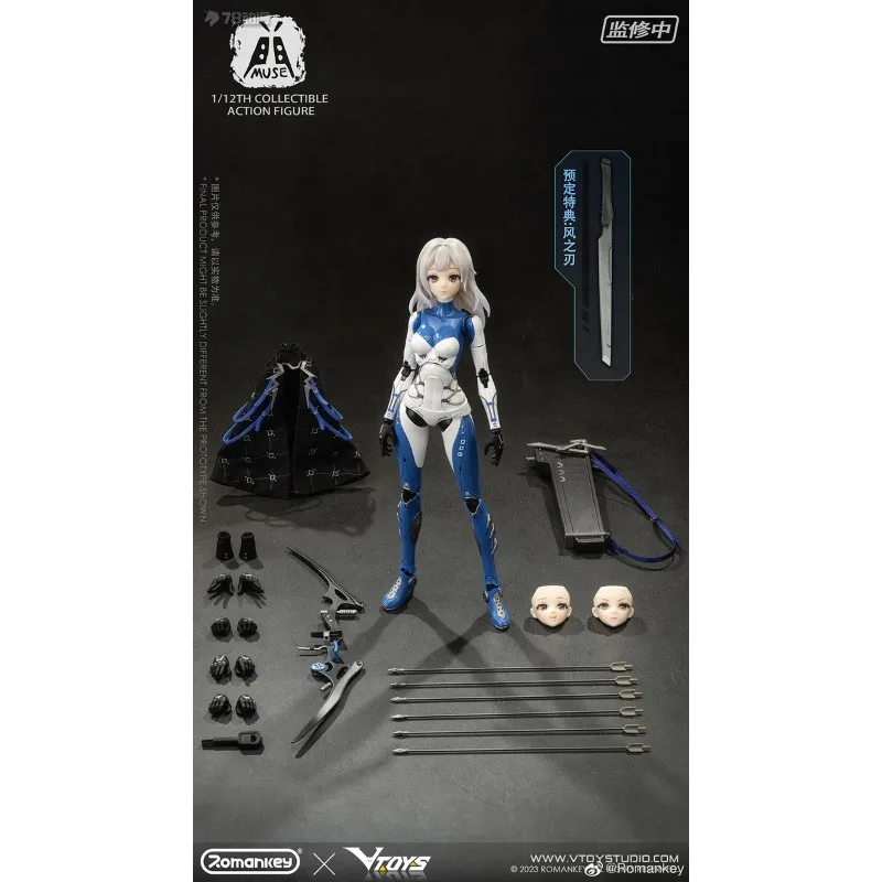 Spot Supply Romankey Originele Romankey X VTOYS Serie MUSE Action Figure Assembly Model Toys Collectible Model Cadeaus voor jongens