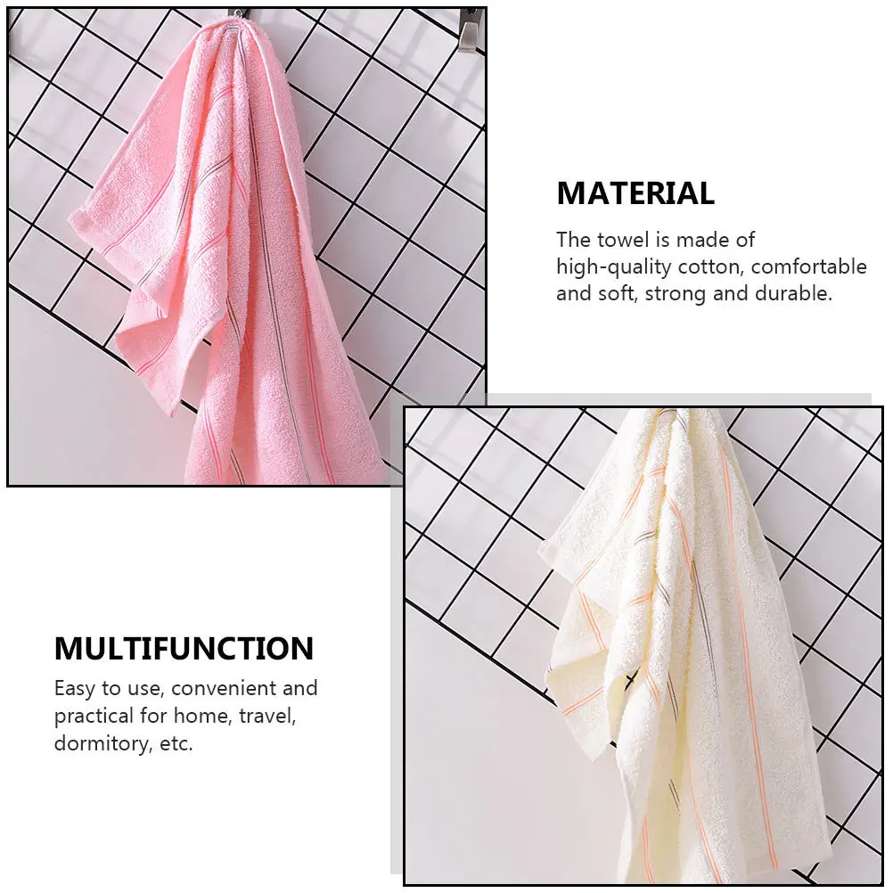 ผ้าเช็ดหน้าผ้าฝ้ายหนา 3 ชิ้น ผ้าเช็ดตัวที่นุ่มสบายและเป็นมิตรกับผิวสำหรับทำความสะอาดใบหน้าและมือ ผ้าเช็ดตัวซึมซับได้ดี