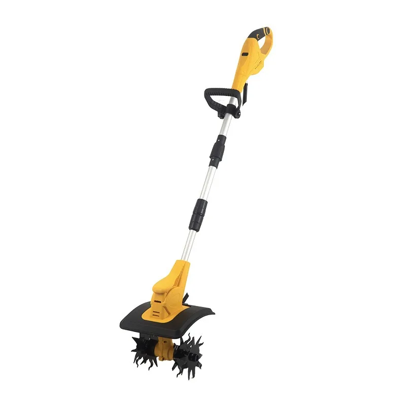 

New lithium battery micro tiller soil loosening tiller rechargeable foldable rotary tiller garden tool