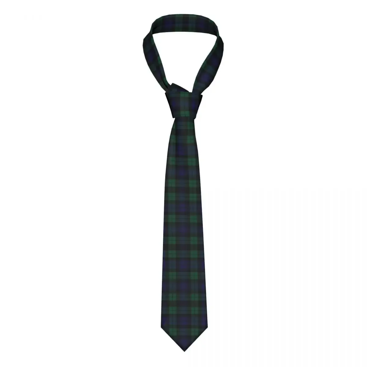 Modern Tartan Plaid Men Women Neckties Silk Polyester 8 cm Classic Neck Tie for Men Daily Wear Cravat Business