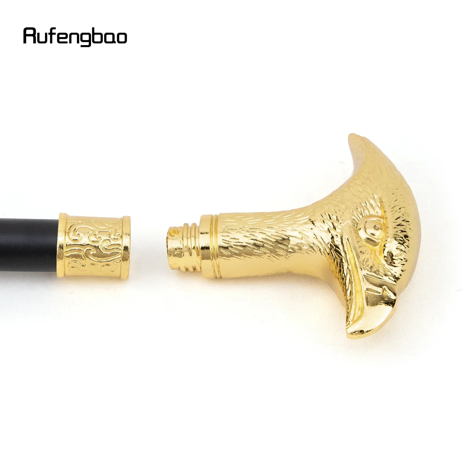 Golden Eagle Head Fashion Walking Stick Decorative Stick Cospaly Vintage Party  Performance stage Cane  93cm