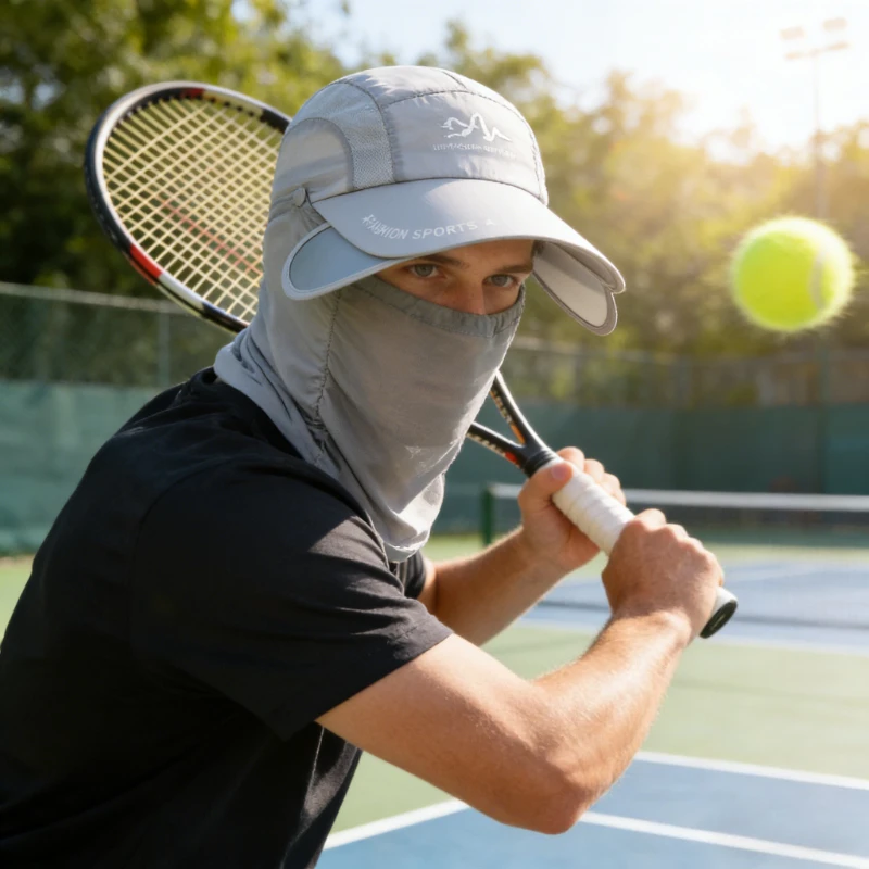 Summer Retractable Eaves Detachable Neck Protection Veil Baseball Cap for Men and Women Outdoor Sun Protection Quick Drying Hat