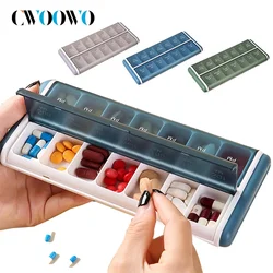 1PCS Pill Organizer 2 Times a Day, Weekly AM PM Pill Case, 7 Day Pill Box Twice a Day, Oversized Daily Organizer for Vitamins