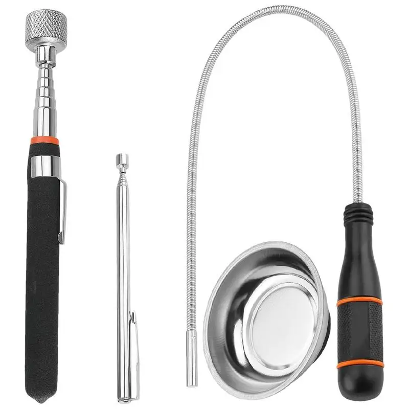 

Magnet Tool Pickup Flexible Telescopic Metal Grabber Tool Rotatable Adjustable Auto Repair Accessories For Dad Grandpa Son