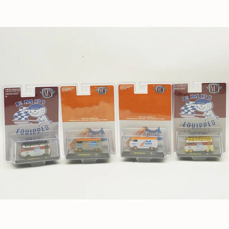 M2 1:64 Bus T1 Van in lega Modello Collezione statica per adulti Decorato Regali di festa Giocattoli