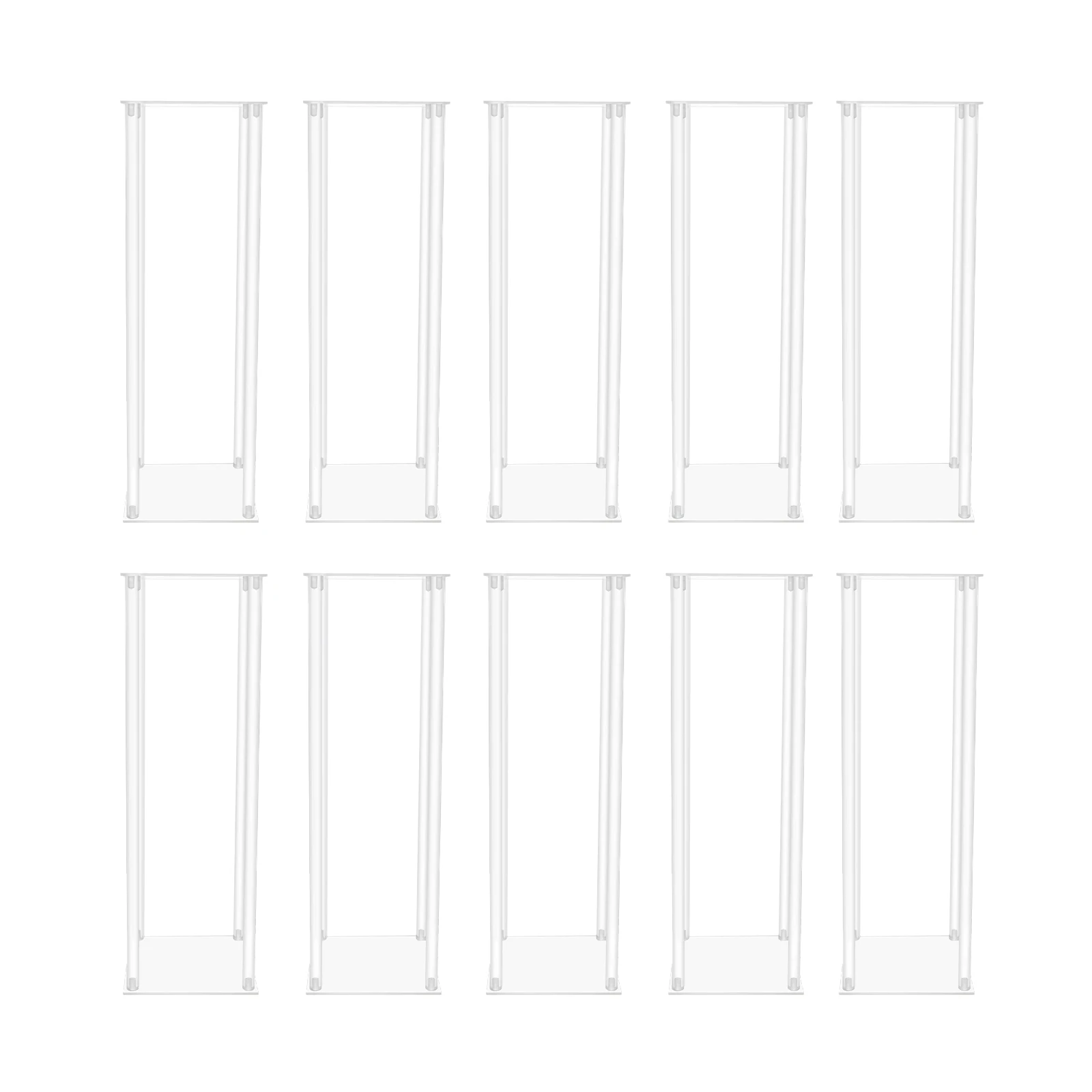 10 Pcs Clear Acrylic Wedding Flower Display Stands