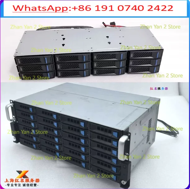 1PCS 12 24-bit 3.5-inch hard disk cage hot-swappable NAS 12Gb extended storage SAS/SATA