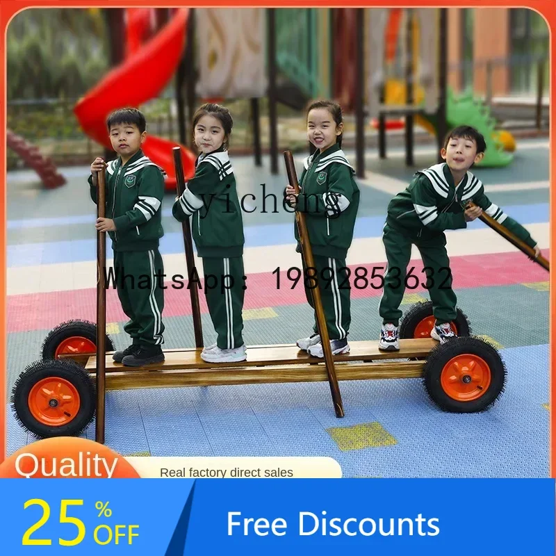 AE  Outdoor Rowing Car Anji Small Train Sports Equipment Climbing Frame Combination