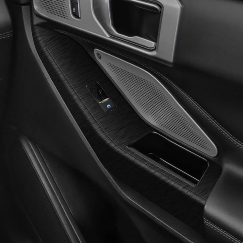 ملصق سيارة داخلي للسيارة Ford Explorer U625 2020-2025 لوحة نافذة للرفع ملصق لواصق صندوق التروس ملحقات فيلم واقية للوحة القيادة #6