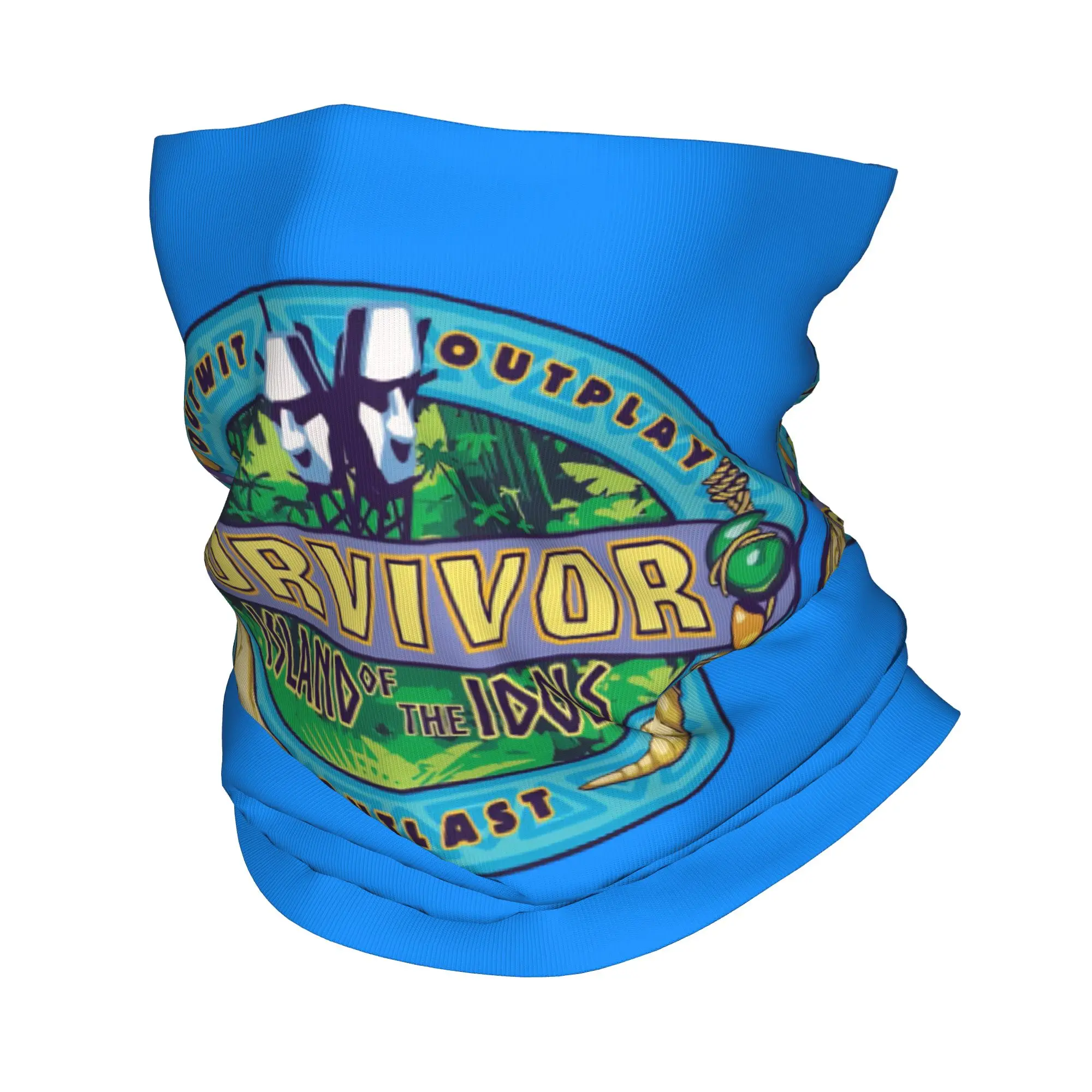 

Adventure Game TV Show Survivor Bandana Neck Cover Printed Island of the Idols Wrap Scarf Multi-use Balaclava Fishing Adult