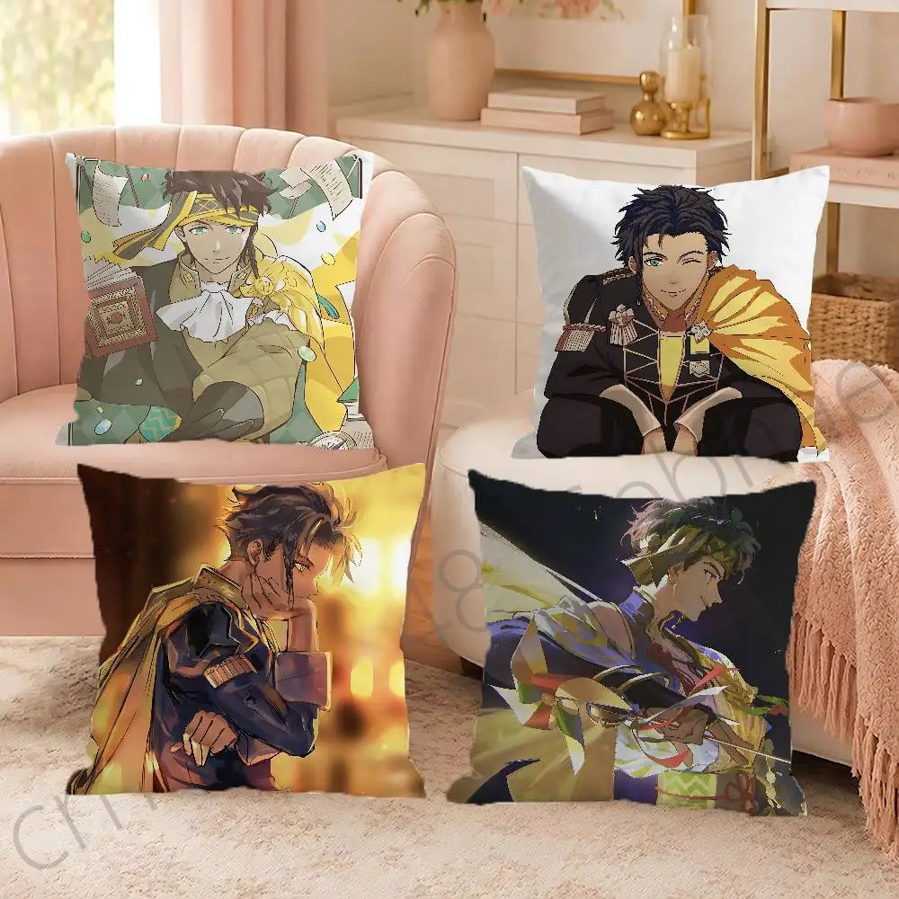 FOR Claude von Riegan Fire Pillow Cover Sofa cushion cover room Home dormitory decoration Warm Winter Cushion Cover