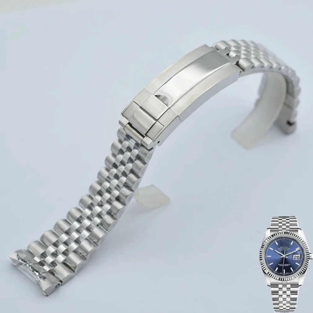 

Jubilee 20mm For Rolex Sub GMT Yacht Daytona Men Watch Strap Luxury Bracelet Mod Parts Replacement Accessories Watch Bracelet
