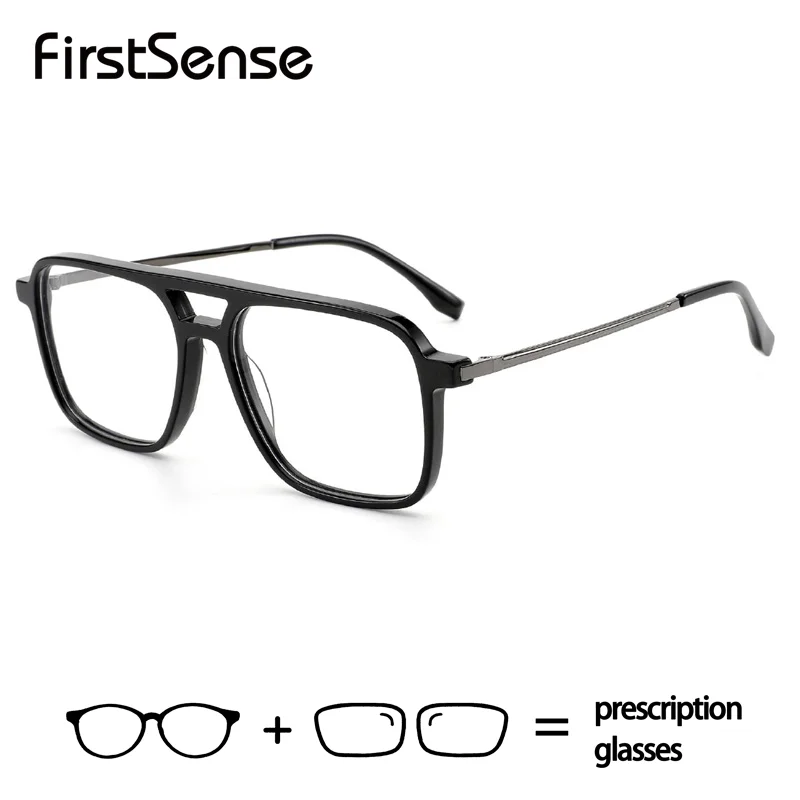 Retro Acetate Frame Glasses Blue Light Blocking Reading Glasses Men Myopia Hyperopia Optical Lenses Glass Prescription Eyewear