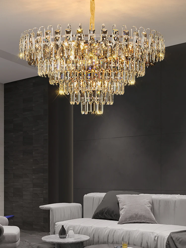 Plafonnier LED suspendu en cristal en forme de coquille, design moderne, luminaire décoratif de plafond, idéal pour un salon, une salle à manger ou une chambre à coucher