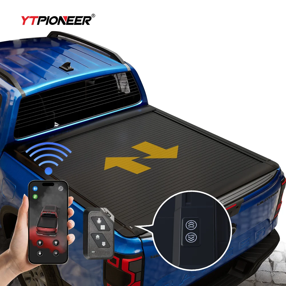 

2023 Ford Ranger Raptor Wildtrak Electric Retractable Tonneau Cover Pick-up Truck Bed Box Roller Shutter Compatible 2019 Ranger