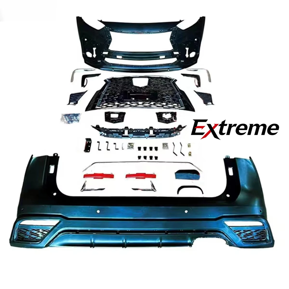 Perfect Fitment New LX600 Style Body Kit for Toyota Highlander 2021 2022 Car Bumpers