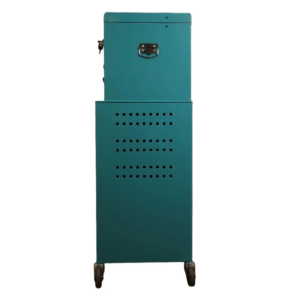 Green Tool Chest 5-Drawer Rolling Tool Storage Cabinet For Auto Service Center