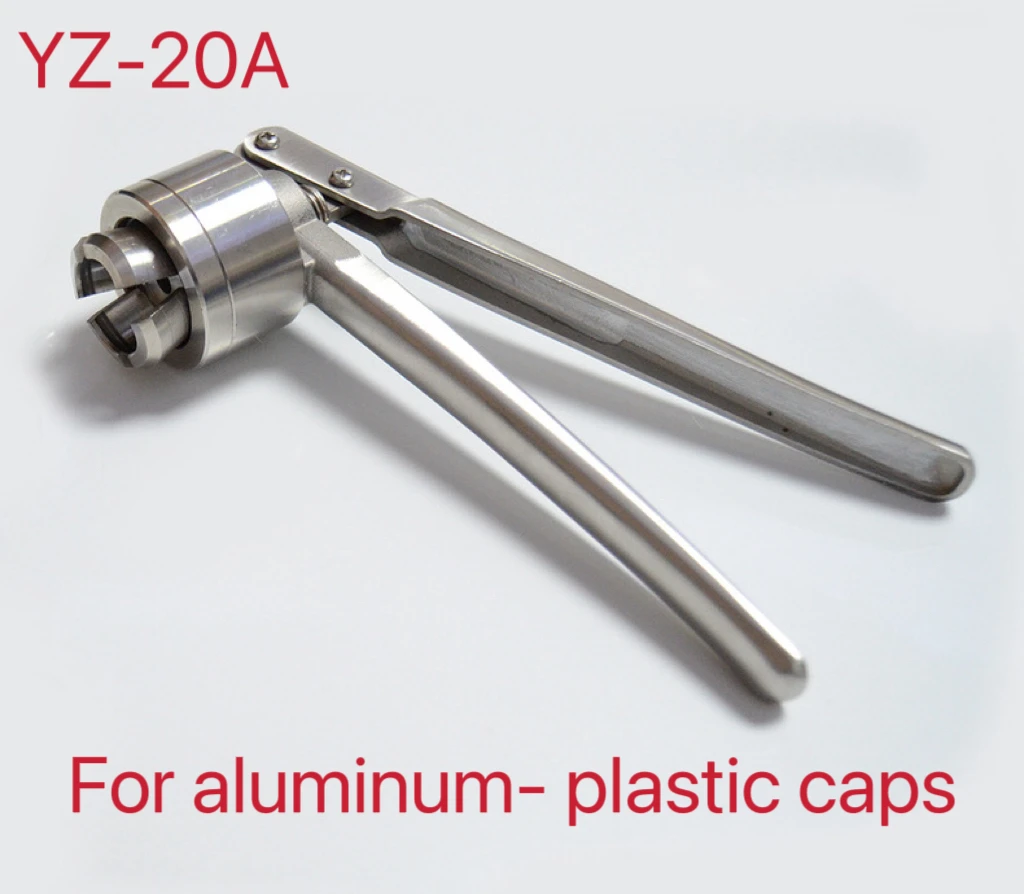 20mm Stainless Steel Manual Vial Crimper Hand Sealing Machine Vial Capping Tools Crimping Tool Bottle Flip Off Capping Capper