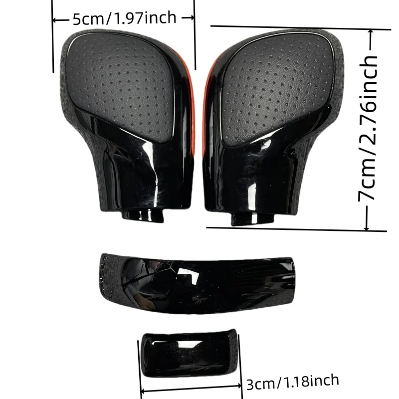 For VW Jetta MK6 G Golf 6 7 R GTI Passat B7 B8 CC R20 baking paint with leather shift handle gear side cover DSG logo