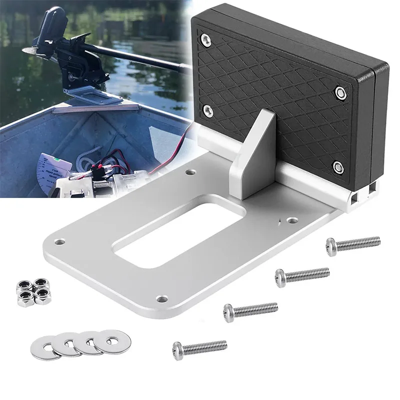Universal Transom Trolling Motor Mounting Bracket for Kayaks  Backing Plate Mount Bracket for Clamp-on Electric Trolling Motors